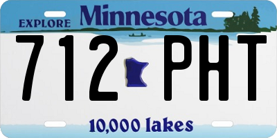MN license plate 712PHT