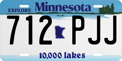 MN license plate 712PJJ