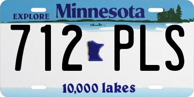 MN license plate 712PLS