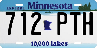 MN license plate 712PTH