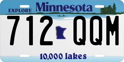 MN license plate 712QQM