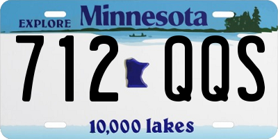 MN license plate 712QQS