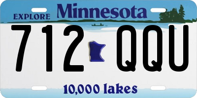 MN license plate 712QQU