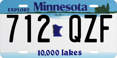 MN license plate 712QZF