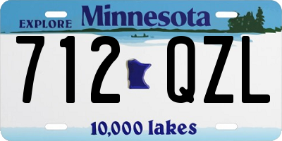 MN license plate 712QZL
