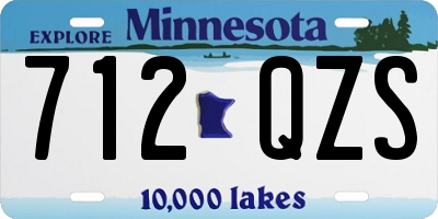 MN license plate 712QZS