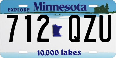 MN license plate 712QZU