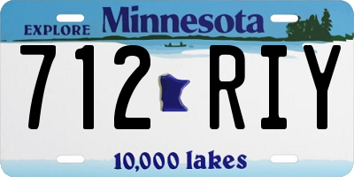 MN license plate 712RIY