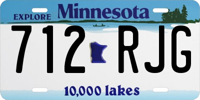 MN license plate 712RJG
