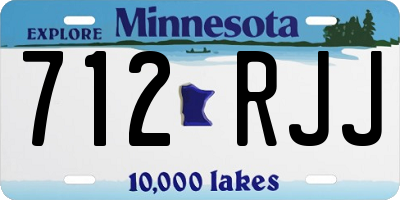 MN license plate 712RJJ