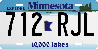 MN license plate 712RJL