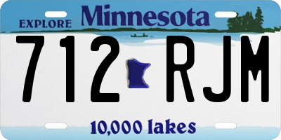 MN license plate 712RJM