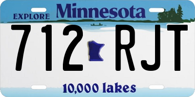 MN license plate 712RJT