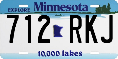MN license plate 712RKJ