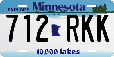 MN license plate 712RKK