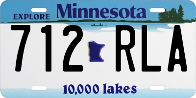 MN license plate 712RLA