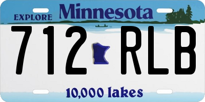 MN license plate 712RLB