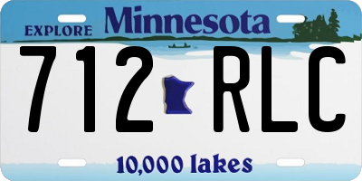 MN license plate 712RLC