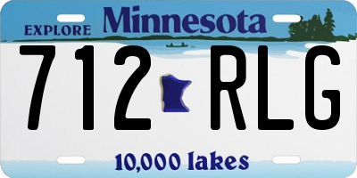 MN license plate 712RLG