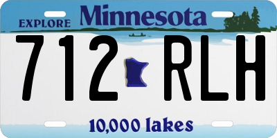 MN license plate 712RLH