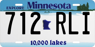 MN license plate 712RLI