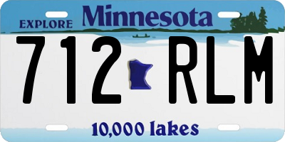 MN license plate 712RLM