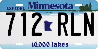 MN license plate 712RLN