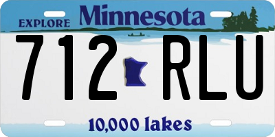 MN license plate 712RLU