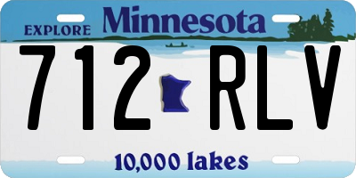 MN license plate 712RLV