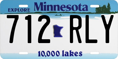 MN license plate 712RLY