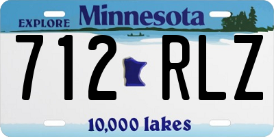 MN license plate 712RLZ