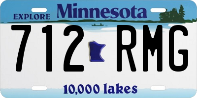 MN license plate 712RMG