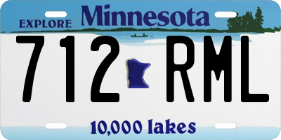 MN license plate 712RML