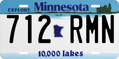 MN license plate 712RMN