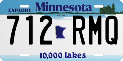 MN license plate 712RMQ