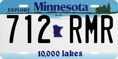 MN license plate 712RMR