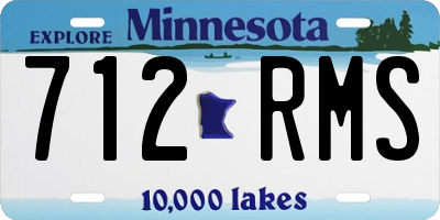 MN license plate 712RMS