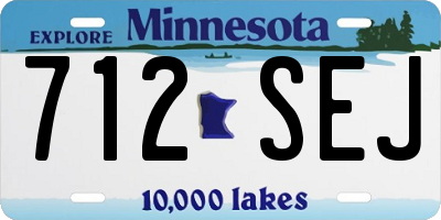 MN license plate 712SEJ