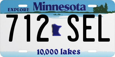 MN license plate 712SEL