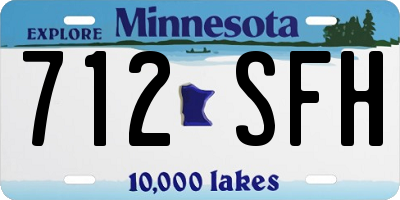MN license plate 712SFH