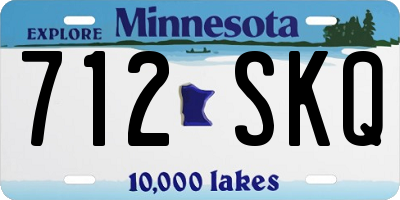 MN license plate 712SKQ