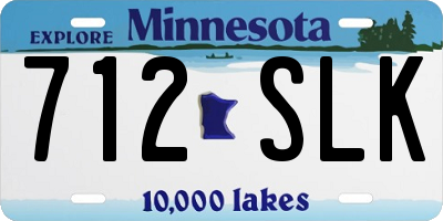 MN license plate 712SLK
