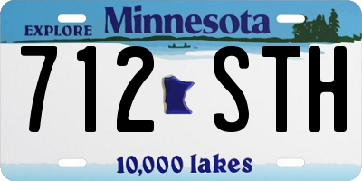 MN license plate 712STH