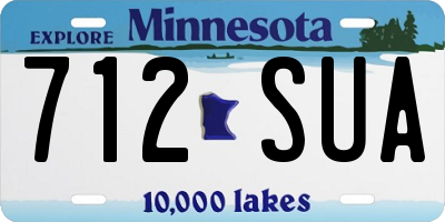 MN license plate 712SUA
