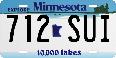 MN license plate 712SUI