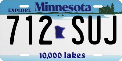 MN license plate 712SUJ