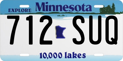 MN license plate 712SUQ