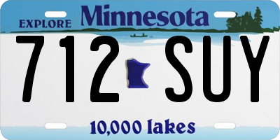 MN license plate 712SUY