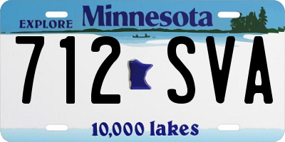 MN license plate 712SVA