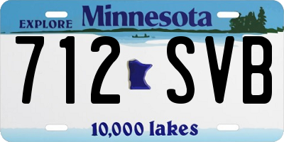 MN license plate 712SVB